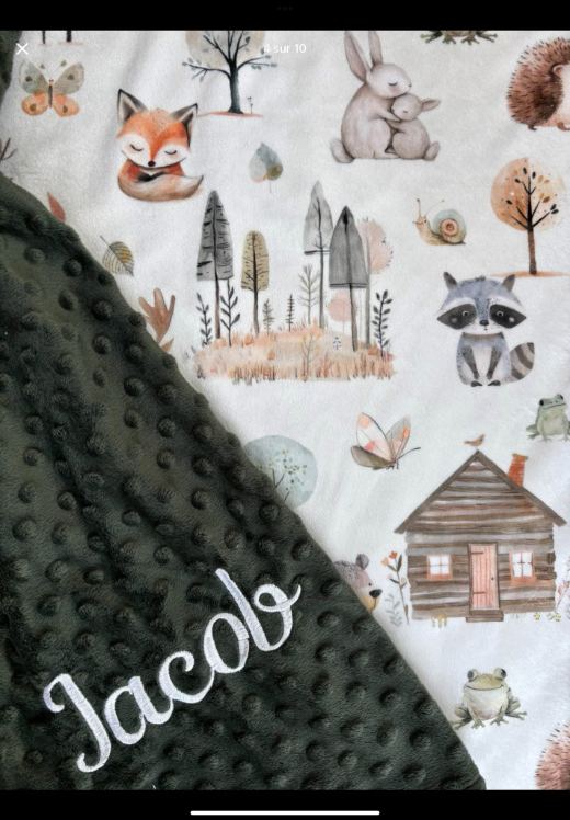 Custom blanket · Jacob
